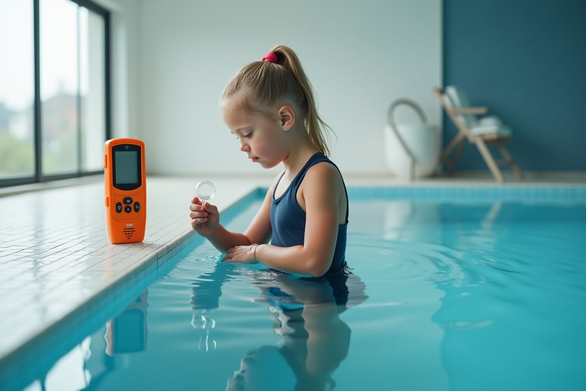 Jeune fille vérifiant l